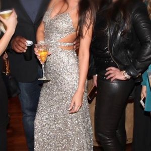 Holiday Sequin dress silver Scala dress! stunning